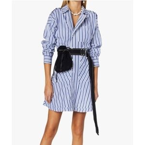 Derek Lam 10 Crosby Striped Shirt Dress - Preppy Old Money Nautical - Size 4